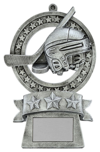 star medal hockey resin trophy-D&G Trophies Inc.-D and G Trophies Inc.
