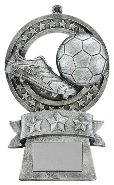 star medal soccer resin trophy-D&G Trophies Inc.-D and G Trophies Inc.