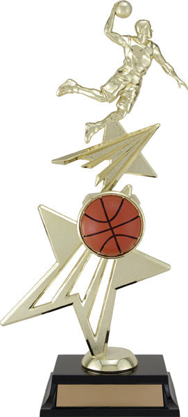 star power basketball riser achievement award-D&G Trophies Inc.-D and G Trophies Inc.