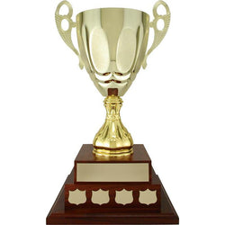 Strattura Cup Genuine Walnut Base Hardwood Annual Award-D&G Trophies Inc.-D and G Trophies Inc.