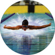 swimming, f mylar insert-D&G Trophies Inc.-D and G Trophies Inc.