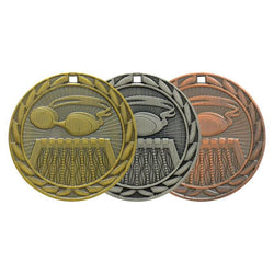 swimming iron medal-D&G Trophies Inc.-D and G Trophies Inc.
