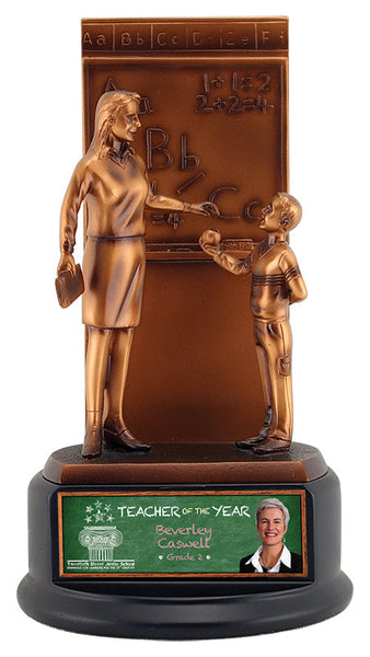 teacher distinctive resin trophy-D&G Trophies Inc.-D and G Trophies Inc.
