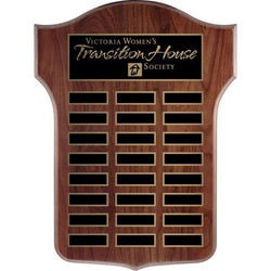Thomas Annual Sheild Genuine Walnut-D&G Trophies Inc.-D and G Trophies Inc.