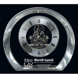 tiffany clock optic crystal-D&G Trophies Inc.-D and G Trophies Inc.