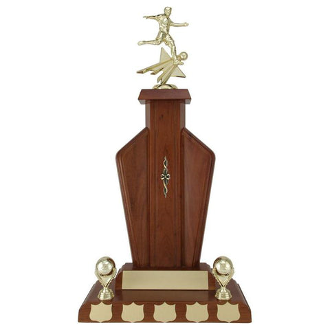 Tiverton Walnut Finish Hardwood Annual Award-D&G Trophies Inc.-D and G Trophies Inc.