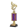 Trophy Kit Gold Blaze Wide w Bell Riser on SB Base, 7.5"-D&G Trophies Inc.-D and G Trophies Inc.