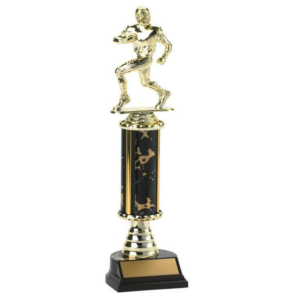 Trophy Kit Gold Marble Round w Bell Riser on RSB Black Base, 7"-D&G Trophies Inc.-D and G Trophies Inc.