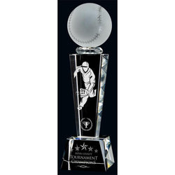 Vapour Baseball Optic Crystal Award-D&G Trophies Inc.-D and G Trophies Inc.