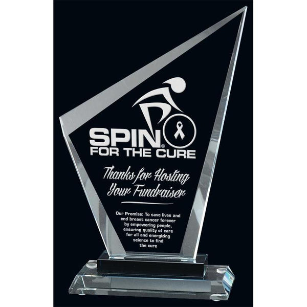 Velocity Glass Award-D&G Trophies Inc.-D and G Trophies Inc.