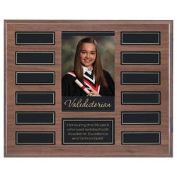Veneer Annual Photo Plaque Genuine Walnut-D&G Trophies Inc.-D and G Trophies Inc.