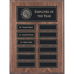 veneer annual plaque genuine walnut plaque-D&G Trophies Inc.-D and G Trophies Inc.