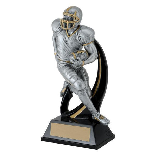 wave football m resin trophy-D&G Trophies Inc.-D and G Trophies Inc.