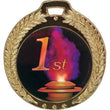 wreath medal bright 1” insert medal-D&G Trophies Inc.-D and G Trophies Inc.