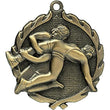 wrestling sculptured medal-D&G Trophies Inc.-D and G Trophies Inc.