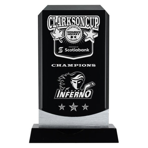 Yukon Black Glass & Crystal Base Award-D&G Trophies Inc.-D and G Trophies Inc.